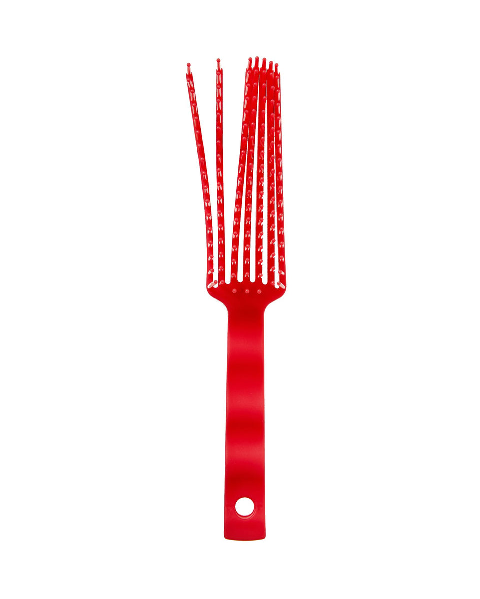 T8-02 Brush Medium Stiff Red - Terry Bennett's Tack